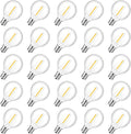 25 Pack G40 LED Replacement Light Bulbs, Waterproof Clear Globe Light Bulb E12 Screw Base for Outdoor String Lights, Patio Cafe Décor, Dimmable, Warm White