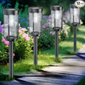 EXCMARK 12 Pack Outdoor Solar Lights Waterproof for Yard Garden Walkway Pathway Lawn Decorative Contemporary Landscape Lighting. (Cool White Light, 12)