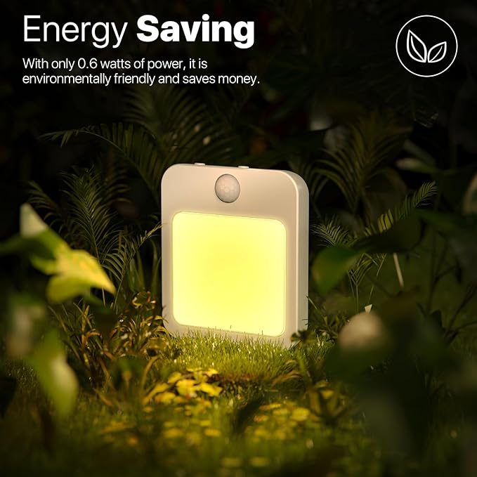 Night Light,Night Lights Plug into Wall,Dimmable LED Motion Sensor Light Indoor,Night Lights for Bedroom,Bathroom,Kitchen,Hallway,Night Light for Kids with Automatically Turn on and Off (1)