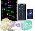 Smart Fairy String Lights, 33Ft Usb DIY Twinkle Lights w/Remote & App Controlled, music sync,12 Modes, Multicolor & Warm White for Bedroom, Christmas, Parties,Wedding,Centerpiece, Decoration
