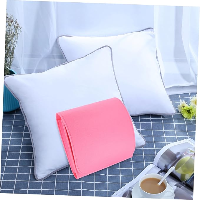 Zerodeko Modern Bedside Storage Container Organization and Storage Drawer Felt Material for Laptop Tablet Books Pink
