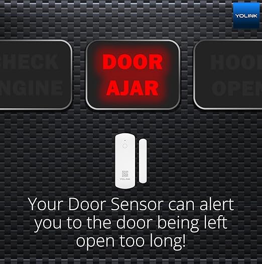 YoLink LoRa Smart Door & Window Sensor 3-Pack: Door Left-Open Reminders, up to 1/4 Mile Open-Air Range, up to 5 Year Battery Life, Alexa, IFTTT, Home Assistant