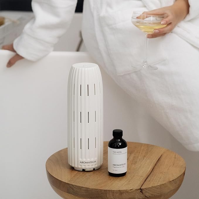 AromaTech The Hotel Aroma Essential Oil Blend: Luxury Hotel Inspired Aromatherapy with Lemon, Lavender, Peach & Pine for Ultrasonic Diffusers & Nebulizers (500 mL, The Hotel)