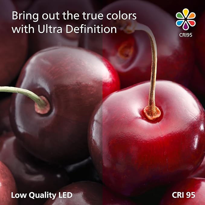 Philips LED 75W A19 8-Pack Ultra Definition Soft White (2700K) 1100 Lumen (9W = 75W) Dimmable Frosted Flicker-Free Light Bulbs