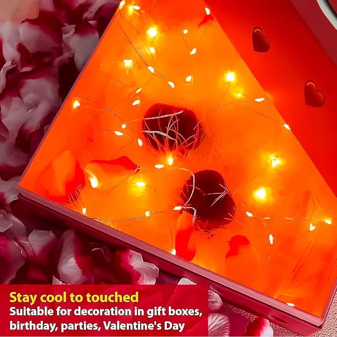 HXWEIYE 12 Pack Fairy Lights Battery Operated, 7ft 20LED Mini Twinkle String Light for Mason Jar DIY Wedding Table Centerpieces Party Bedroom Christmas (Orange)