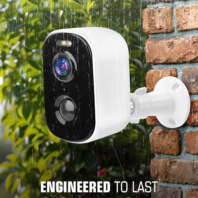 Home Security Cameras Wireless Outdoor No Subscription - WiFi Security Camera - 1080P Outdoor Camera Wireless WiFi - Motion Detection, Night Vision, 2-Way Talk, IP65 Waterproof