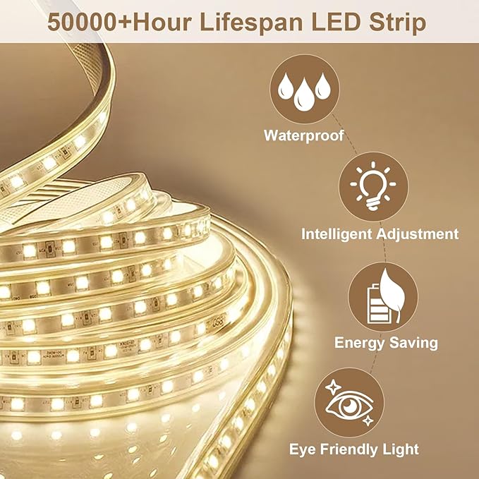 BEAUTYPEAK 36x24 LED Oval Bathroom Mirror with Lights, Anti-Fog, Dimmable, Backlit + Front Lit, Lighted Bathroom Vanity Mirror for Wall, 3 Colors, Memory Function, Tempered Glass, Shatter-Proof