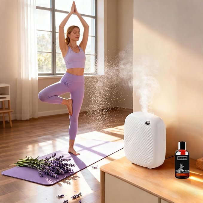 Smart Scent Air Machine Pro for Home, Waterless Essential Oil Diffuser, 400ML Diffuser with 100ML White Tea Essential Oil for Large Room and Commercial Use, Cover Up to 2000 Sq.Ft