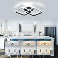 DELIPOP 25 Inch Modern Ceiling Light, 40W Sqaure LED Ceiling Light 3000k/4500k/6500k 3 Color Temperatures Adjusted Flush Mount Ceiling Light for Hallway Bedroom Bathroom Living Room