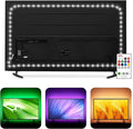 HAMLITE TV LED Backlight USB Powered, 6500K White PC Monitor Bias Lighting for 60-65inch TVs, 14.8Ft RGBW Led Light with RF Remote, 20 Color Changing LED Background Room Decor