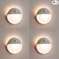 4 Pack Stair Lights Indoor, 2.6" Small Stick on Lights, Dimmable Motion Sensor Night Light, 3 Light Modes, Portable Battery Night Light for Corners, Cabinet, Toilet, Bedroom, Kids, Warm White