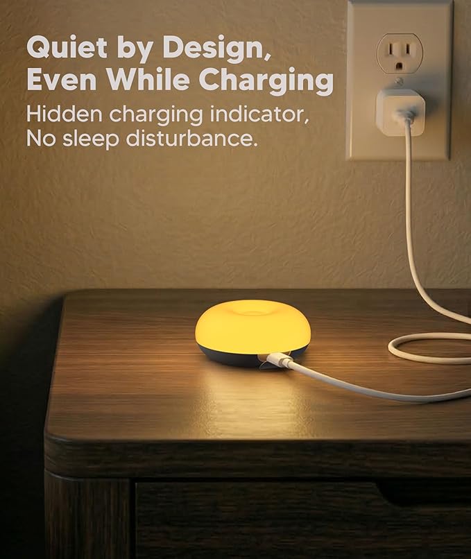 Baby Night Light, 0 Blue Light Nursery Night Egg Light for Breastfeeding, 1800K Amber BPA-Free Silicone Lamp with Child Lock, Dimmable Touch & Flip Control, Rechargeable Bedside Light for Kids Toddler