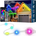 32.8FT Permanent Outdoor RGB Lights,IP67 Waterproof Smart LED Eaves Lights with App/Remote Control,for Christmas and All Holiday Decor,Daily and Accent Lighting,House Roof and Garden Lighting
