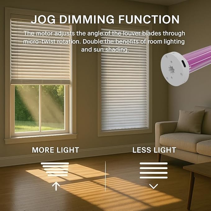 Rechargeable Roller Shade Motor with Remote, Type-C Charging 2800mAh Battery for 1.5” Tube (38mm), Wireless Electric Blind Drive Retrofit Kit, Quiet Operation (1.1N.m Torque 30rpm/min)