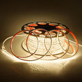 Aclorol AC110V Led Strip Light Outdoor Waterproof 150FT Warm White 3000K Connectable LED Rope Light Strip for Outside Garden Patio Indoor Outdoor Backyards Decoration AC 110V-130V 120LEDs/M 5400LEDS