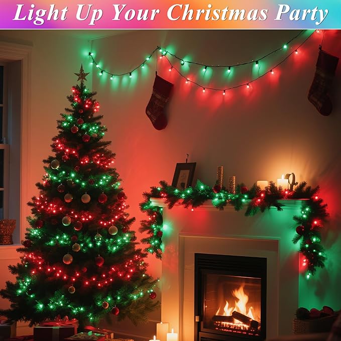 164FT Christmas Lights Outdoor, 35 Colors Changing 500 LED Easter String Lights Green Wire Remote Timer, Waterproof Twinkle Light for Indoor Outdoor Holiday Party Xmas Tree Wedding Decor