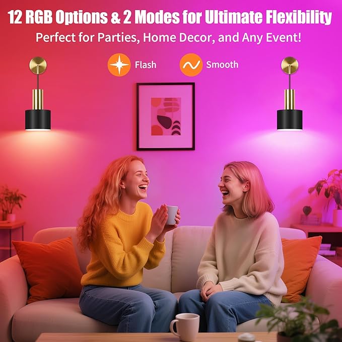 VerRon Rechargeable Battery Operated Wall Sconce Set of Two, Gold & Black Wireless Battery Powered Lights with Dimmable Detachable Bulbs & Remote, Modern Sconces Wall Decor for Bedroom Living Room