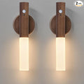 Montford Wall Sconces Set of Two Battery Operated, Motion Sensor Night Light Magnetic Wall Light Rechargeable Wall Sconce, Peel and Stick Sconce Lights for Hallway