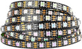 BTF-LIGHTING WS2812B IC RGB LED Strip,UL Listed,Pure Gold Wires,DC5V 16.4FT 300LED 5050SMD,Individually Addressable,Flexible for DIY Chasing Full Color Project,3M Tape,IP30(No Adapter or Controller)