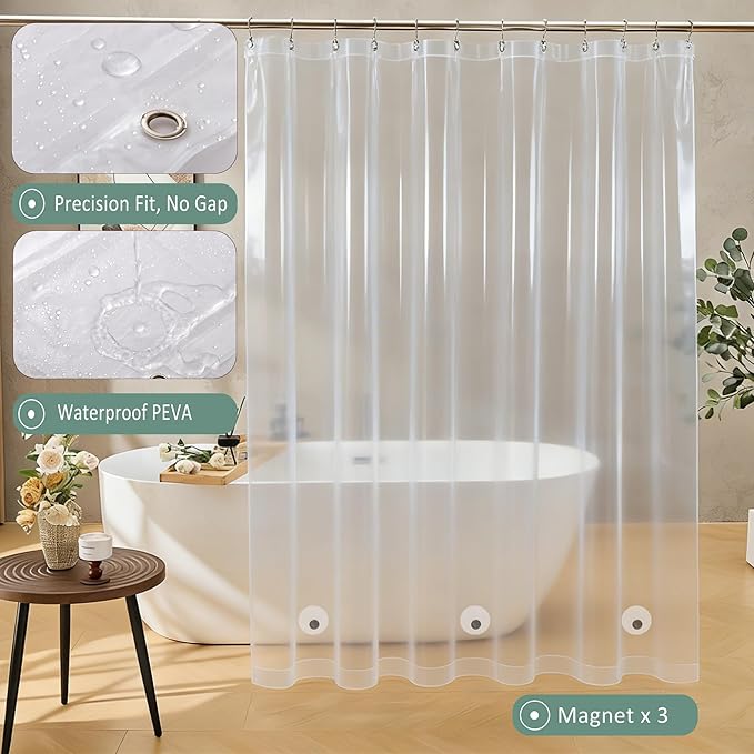 Bathroom Accessories Set-23Pcs Set, Complete Bathroom Decor, Bathroom Set with Shower Curtain & Liner Sets, Trash Can, Soap Dispenser,Modern Bath Essentials (Black, Bath Set+Shower Curtain&Liner Set)