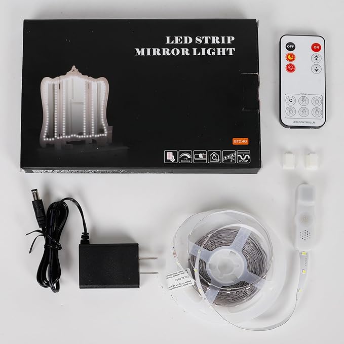 ViLSOM Led Vanity Mirror Lights Kit, 13ft/4M 240 LEDs Make-up Vanity Mirror Light for Vanity Makeup Table Set with Dimmer and Power Supply, Mirror not Included