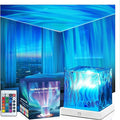 Northern Lights Projector, Cube Aurora Galaxy Projector with Remote, 16 Color Mood Lighting Dimmable Ocean Light, Memory Function, Trendy Cute Stuff for Teen Girls Gifts Bedroom Room