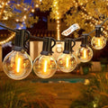 String Lights for Outside 150FT,Dimmable Waterproof Outdoor String Lights with 75+2 Shatterproof G40 Globe Bulbs Connectable LED Patio Lights, Commercial Hanging Lights for Christmas Backyard Party