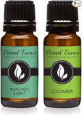 Eternal Essence Oils 2 Pack 10ml Premium Fragrance Oil - Avocado Mint & Cucumber - for Candle, Soap Making, Aromatherapy, Diffusers, Home Care, & Humidifiers