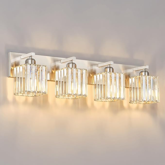 BubbleGlassBallWallSconcesBathroomLightFixturedFinish,3-LightRibbedGlobesLamps,WallMountedVanityLightFixtureforBedsideStairwayHallwayPorch