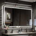 48x32 Inch Led Mirror for Bathroom with Front Light and Backlit, Bathroom Mirror with Led Lights, Vanity Mirror with Lights for Wall, Anti-Fog, Dimmable, Memory Function, Tempered Glass