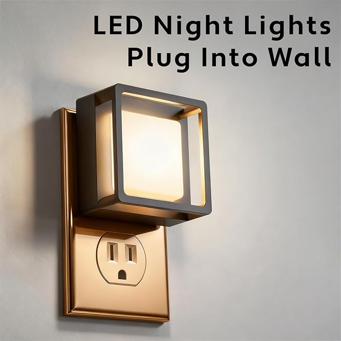 4 Pack Night Lights Plug into wall,Adjust 0-60LM Brightness Motion Sensor Night Light,for Modern Farmhouse Decor Deals,Home Decor,Bathroom Decor,Cozy Home Decor
