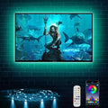 TV Backlight, RGB LED Strip Lights for PC Computer,9.8ft/3m Behind TV Bias Lighting,Music Sync & Timer Function,Dual Control,USB Powered,Gaming Room, Home Theatre Decor