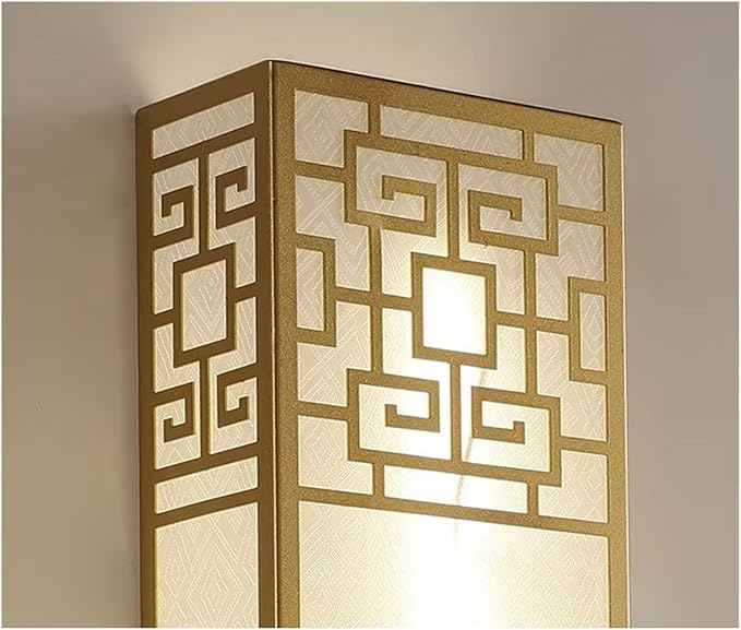 Chinese Style Bedroom Wall Lamp Strip Shaped Zen Background Wall Bedside Lamp Living Room