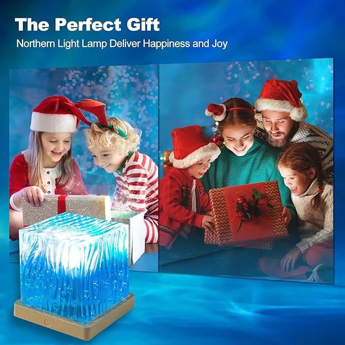 Northern Lights Projector, 16 Colors Rechargeable Aurora Light Projector & Mood Lighting Galaxy Lamp, App Remote Night Light for Bedroom, Gift for Teenage Girls Room Decor (Battery)