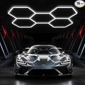 JTT Hexagon Garage Lights, 200W 20000LM 5 Grids 25Pack LED Garage Hexagon Lights, 6500K Super Bright Car Detailing Ceiling LED Shop Light for Warehouse Workshop Gym Basement Car Care Wash Room