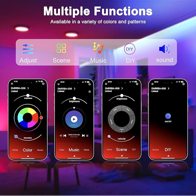 Nexillumi 100FT Neon LED Rope Lights IP67 Waterproof LED Lights for Bedroom Flexible LED Light Strip with Remote and APP Control RGB Lighting Strip for Indoors Outdoors Bedroom Room Home Decor