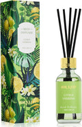 Airkeep Reed Diffuser Set, 3.38 fl oz (100 ml) - Cirtus Verbena Oil Diffusers with 8 Reed Sticks, Home Fragrance Reed Diffuser for Bathroom Shelf Decor