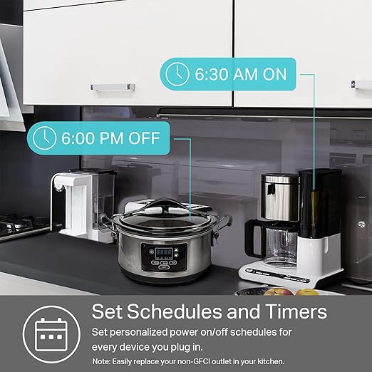 Kasa Smart Plug KP200, In-Wall Smart Home Wi-Fi Outlet Works with Alexa, Google Home & IFTTT, No Hub Required, Remote Control, ETL Certified , White, 1 Pack