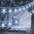 Star Light Star String Lights 15 FT 30 LED Fairy Light Battery Operated Indoor&Outdoor Twinkle Christmas Lights Bedroom Decor for Xmas Tree(Cool White)