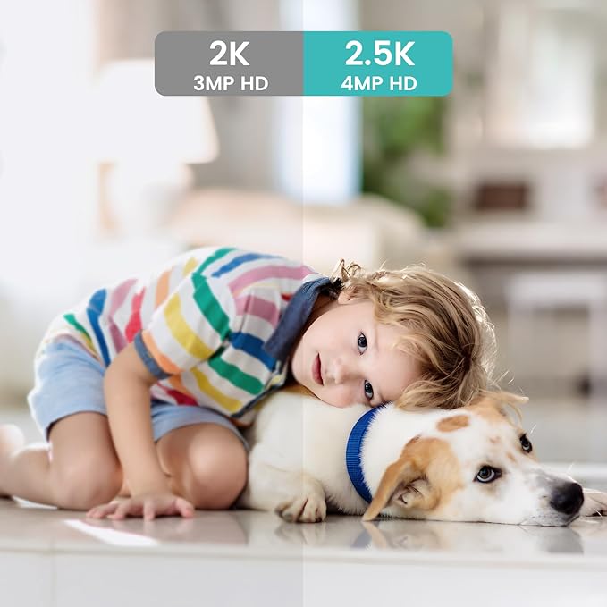 litokam Indoor Cameras for Home Security with Night Vision, Pet Camera with Phone App, WiFi Home Security Camara, Baby Monitor Work with Alexa, Motion Detection, 2 Pack, 4MP