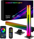 RGBW LED Light Strip, Music Sync RGB IC LED Lights Bars, USB Powered Ambient Lighting, Remote Control Color Changing Gaming TV Backlight for Room PC Gaming Monitor Desk(RGB Light Bar)