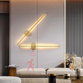 LED Long Strip Wall Lights with Motion Sensor Lamp 3000K/4000K/6000K Lighting Modern Simple Aluminum Mounted Indoor Bedside Decoration Light Living Room(Gold Warm Light,60cm)