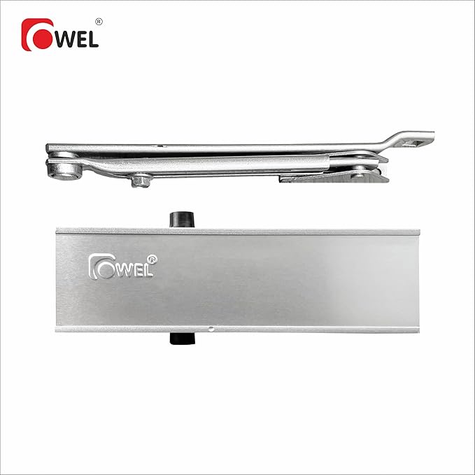 OWEL - Automatic Adjustable Door Closer for Residential/Commercial use, Heavy Duty with Slim Look, with Bracket & Easy Installation (Deluxe VE200)