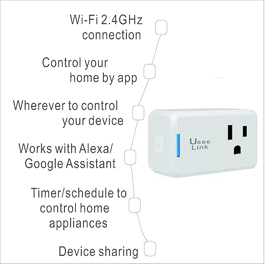 Jinvoo WiFi Smart Mini Plug, 10A, Remote Control by Tuya Smart Life app Works with Amazon Echo,Compatible with iOS/Android Google Assistant, Timer White ETL Listed FCC Certified (2 Pack)