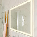 JONATHAN Y MIR100A-2432 Pax 24 in. W x 32 in. H Small Rectangular Frameless Antifog Front/Back-Lit Wall Bathroom Vanity Mirror with Smart Touch