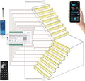 Smart Motion Sensor Staircase LED Strip Lights Kit, Intelligent 16-Step Light Controlled by APP & Remote(Not Include Battery) with 3000K Strips for Indoor Lighting