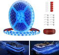 Pontoon LED Strip Lights, 12V 5M/16.4FT Waterproof Marine LED Light Boat Interior Light, Boat Deck Lights for Night Fishing, Ideal for Pontoon Fishing Boat (Blue)