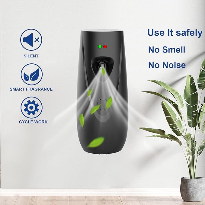 Automatic Air Freshener Spray Dispenser Free Standing or Wall Mounted Automatic Aerosol Spray Dispenser for Home, Indoor, Bathrooms, Offices, Hotels and Commercial Places (B-03)