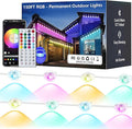 RGB Permanent Outdoor Lights, Smart APP & Remote Control, IP67 Waterproof, for Eaves, Patio, Yard, Party, Villa, 16 Million Colors & Scene Modes