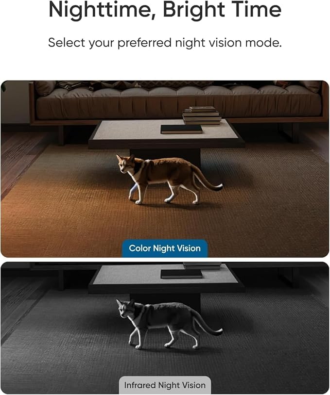 eufy Security 4K Indoor Camera E30 -No Subscription,360° Pan Tilt,AI Auto Tracking,Color Night Vision,Pet/Baby/Nanny Camera with Two-Way Audio,AI Human/Pet Detection,Works with HomeKit((2-Pack)